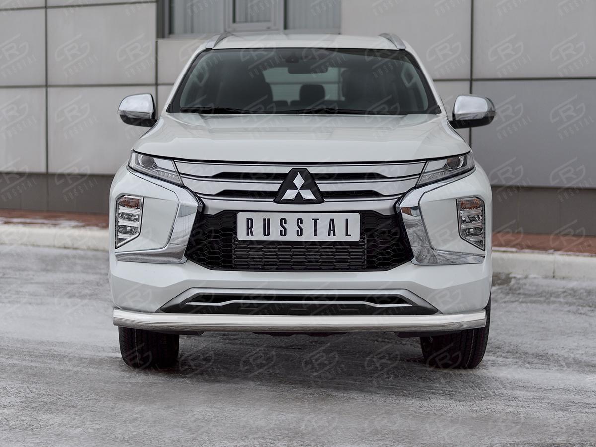 MITSUBISHI PAJERO SPORT 2021- Защита переднего бампера d76 секции MPJSZ-003654