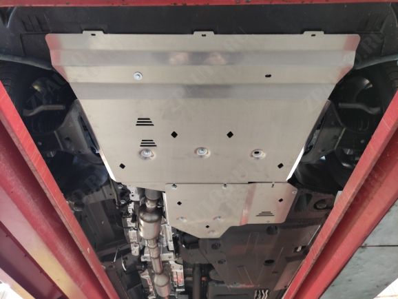 13.07ABC ЗАЩИТА КАРТЕРА ДВИГАТЕЛЯ + КПП MB V-КЛАСС V-ВСЕ, 4WD 2014- / VITO (W447) 4WD V-ВСЕ 2014- 2 ЧАСТИ (КРОМЕ V-2.0D 237 Л.С. и авто с 9 ст. АКПП) (АЛЮМИНИЙ 4 ММ)