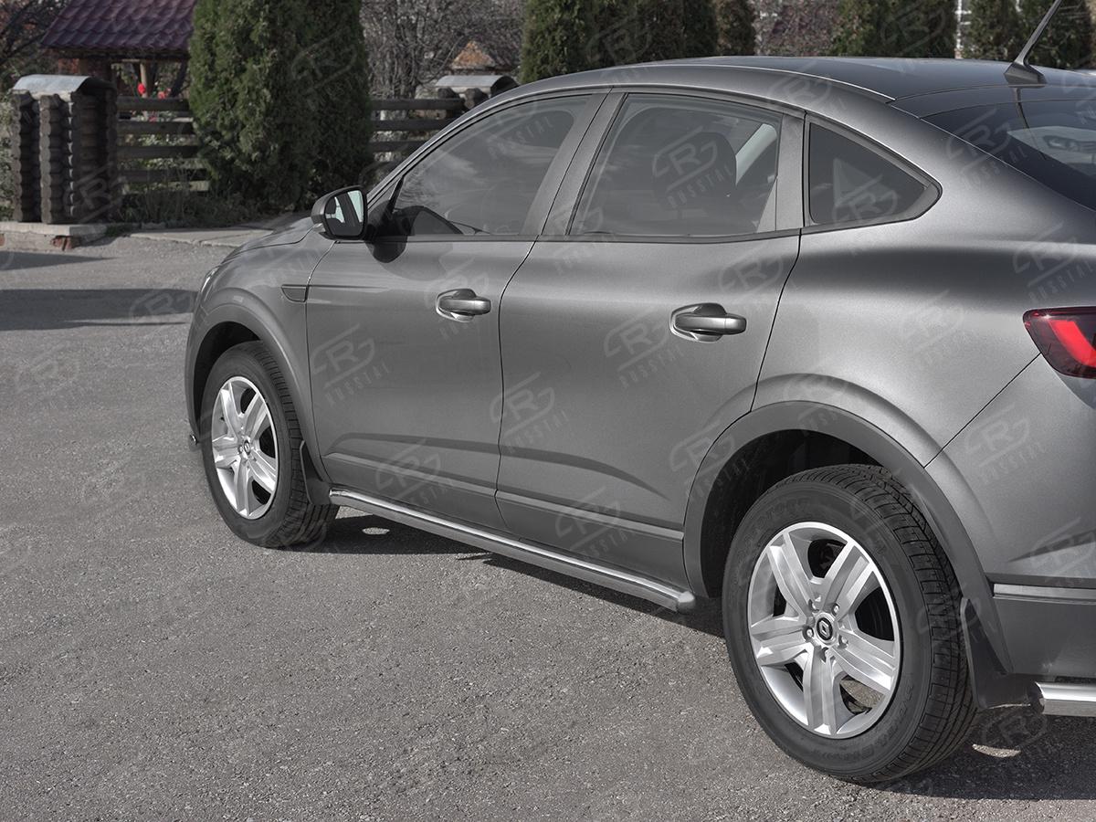 Пороги труба d57 (вариант 3) для автомобиля Renault Arkana арт. RART-0033193, Slitkoff