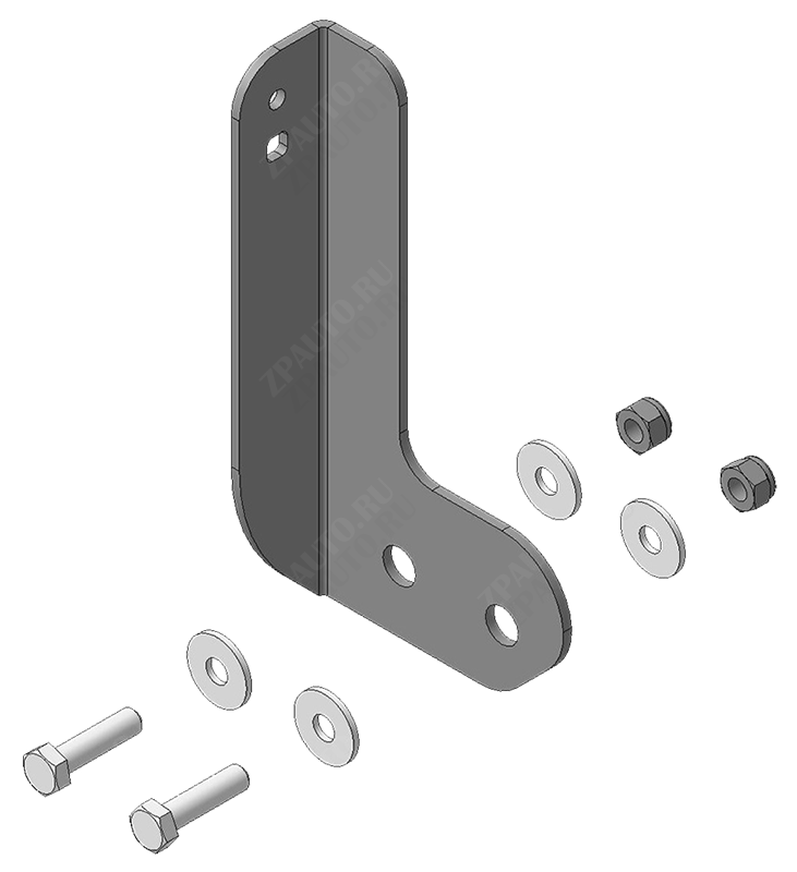 Защита на Грузовые Motodor (Дополнительный кронштейн), 2 мм, сталь для FAW J7  2023- арт. 23905