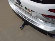 Накладка на задний бампер (лист шлифованный надпись Forester) для автомобиля Subaru Forester (S5) 2018-