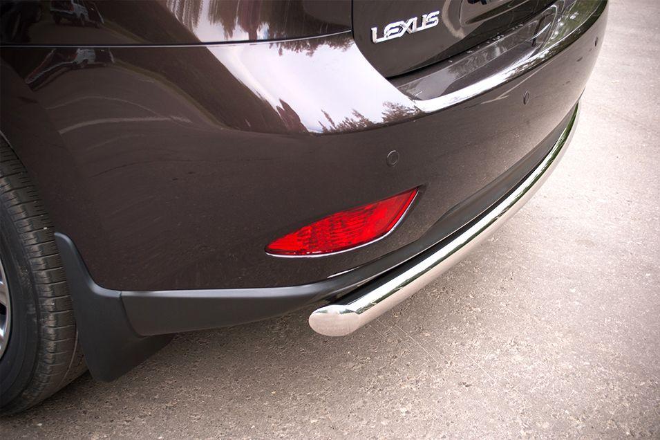 Защита заднего бампера d63 для Lexus RX 270/350/450h 2009-2012, Руссталь LRXZ-000409