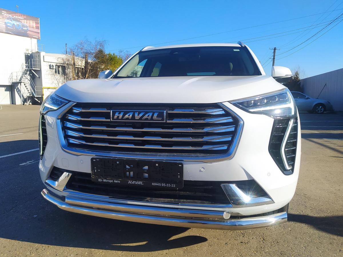 Защита переднего бампера двойная для автомобиля HAVAL Jolion 2021 арт. HVJ.21.03