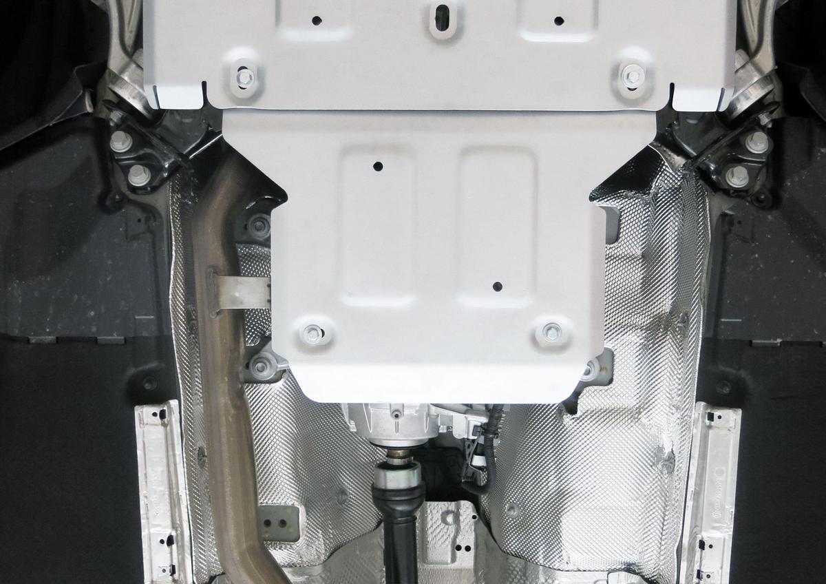 Защита РК Rival для Audi Q5 II 2017-2020, штампованная, алюминий 3 мм, с крепежом, 333.0339.1