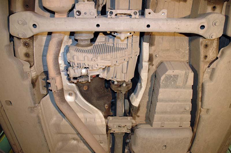 Защита КПП и РК для PORSCHE Cayenne Turbo  2002 - 2010, V-4.5, Sheriff, сталь 2,5 мм, арт. 35.1549