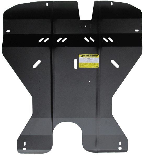 Защита стальная Мотодор (Двигатель, Коробка переключения передач, Масляного фильтра, Передний дифференциал), 2 мм, Сталь для Mitsubishi Galant VIII 1996-2004 арт. 01336