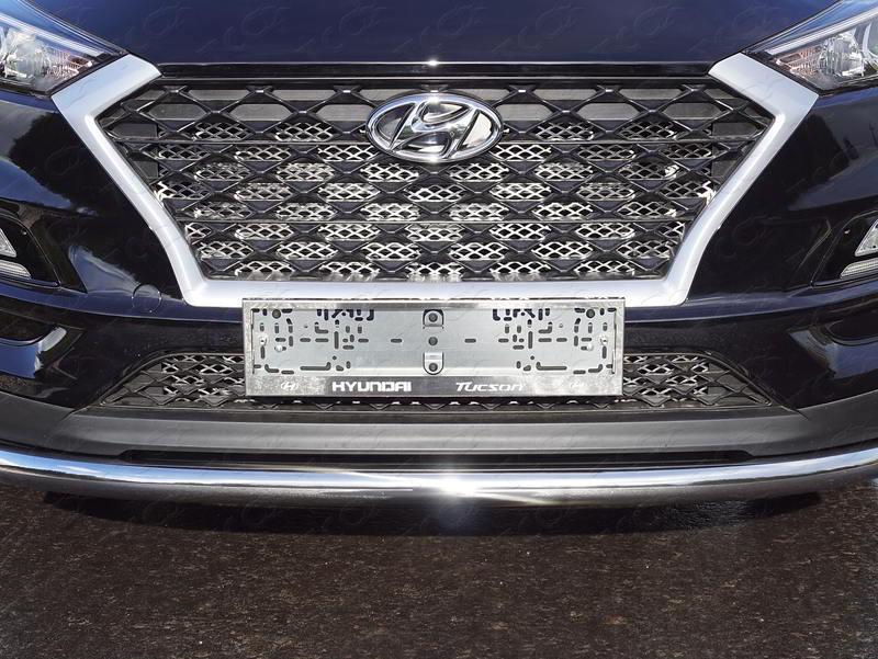 Решетка радиатора верхняя внутренняя (лист) для автомобиля Hyundai Tucson 2018-, TCC Тюнинг HYUNTUC18-10
