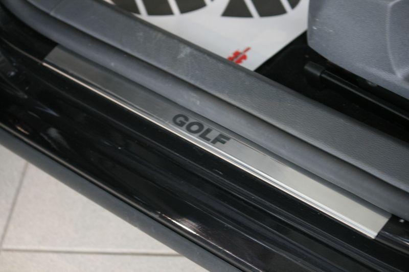 Накладки на внутренние пороги с логотипом на металл для Volkswagen Golf V 2005-2009, Союз-96 VWG5.31.3048