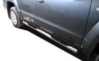 Пороги труба с проступью для автомобиля VOLKSWAGEN Amarok  2009. VWA.09.93, Россия