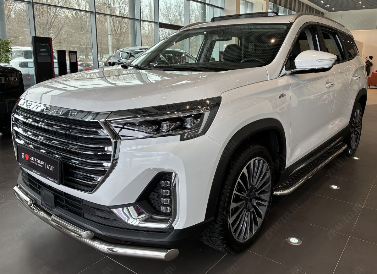 Пороги с накладным листом для автомобиля JETOUR X90 Plus 2022 арт. JET.X90+.22.41