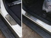 Накладки на пороги (лист шлифованный) для автомобиля Toyota RAV4 2015-