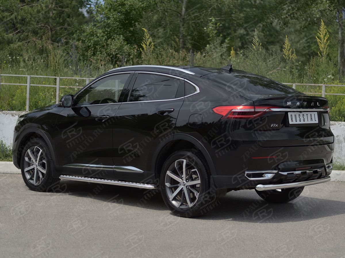 HAVAL F7X 1.5 4WD 2019-2022 Защита заднего бампера d57 дуга HF7XZ-003843