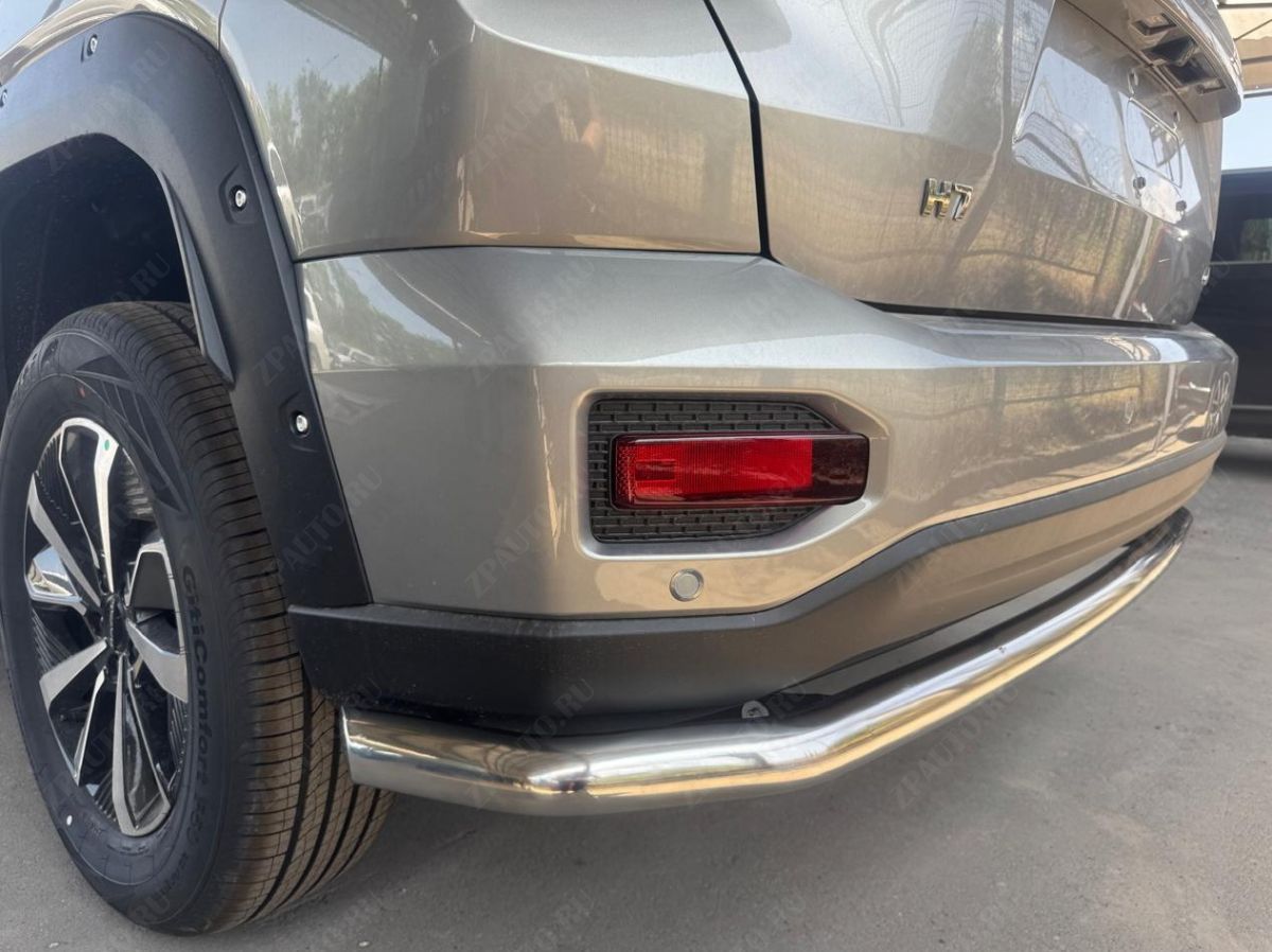 Защита заднего бампера угловая большая для автомобиля Haval H7 2025 арт. HVH7.25.21