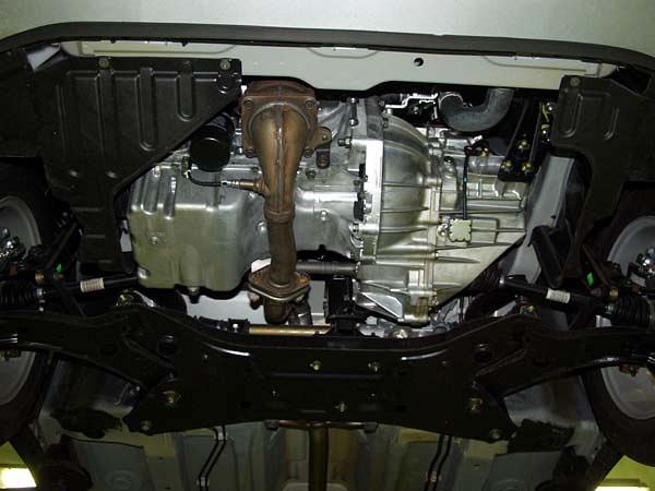 Защита картера и КПП для SUZUKI Swift  2005 - 2008 - , V-1,3; 1,5; 1,6; 1,3D, Sheriff, сталь 2,0 мм, арт. 23.0827