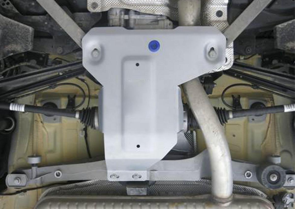 Защита редуктора Rival для BMW X1 F48 4WD (xDrive20d) 2015-2019, штампованная, алюминий 4 мм, с крепежом, 333.0527.1