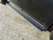 Пороги с площадкой 60,3 мм для автомобиля Ford Edge 2014-2015 TCC Тюнинг арт. FOREDG14-05