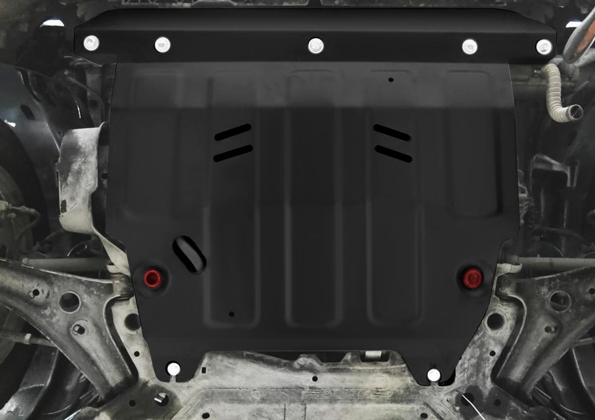 Защита картера и КПП АвтоБроня для Ford EcoSport (V - 1.6; 2.0) 2014-2018, штампованная, сталь 1.8 мм, с крепежом, 111.01852.1