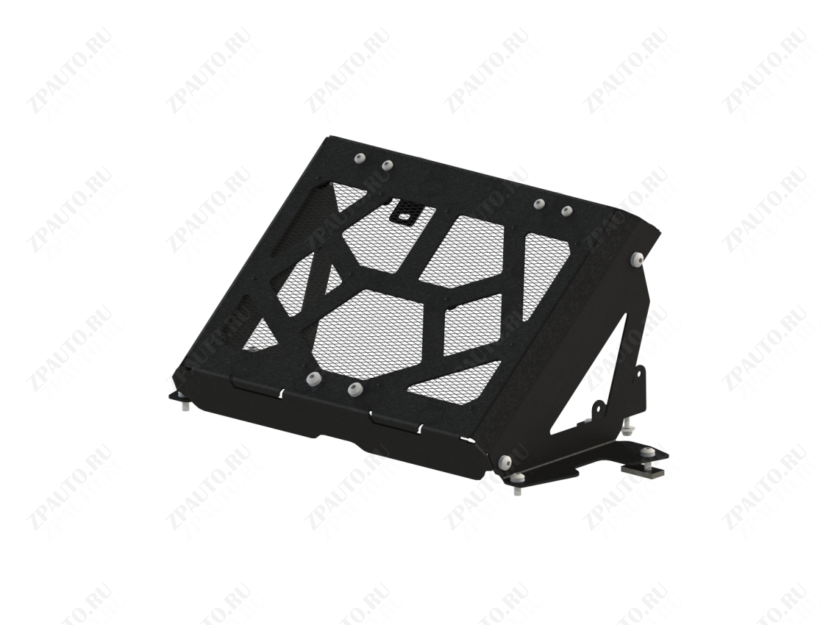 Вынос радиатора (черный) для HISUN Tactic 550/750 2022 -, алюминий 3 мм, STORM, арт. MP 0659