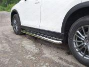 Пороги с площадкой 60,3 мм для автомобиля Mazda CX-5 2012-2015, TCC Тюнинг MAZCX512-18