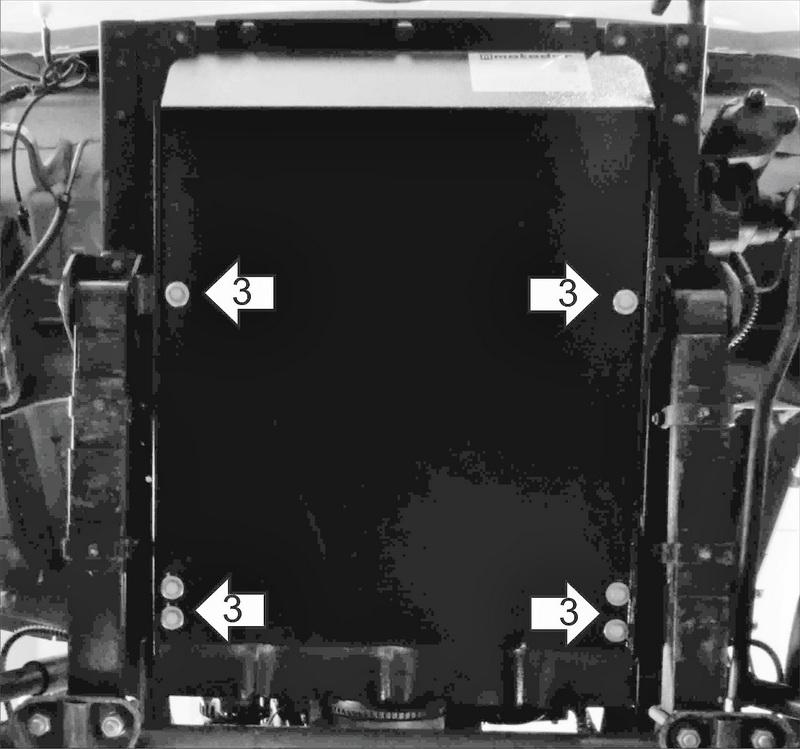 Защиты Грузовые Motodor (Радиатор), 2 мм, Сталь для BAW Fenix 2016- арт. 25707