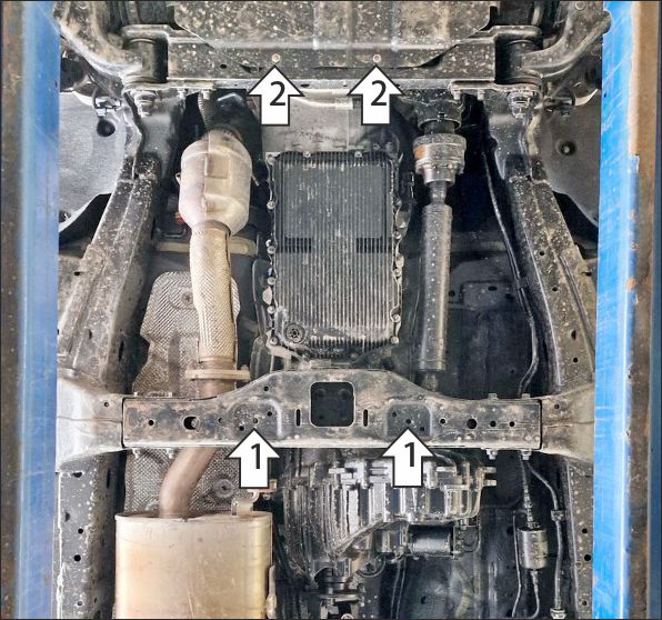 Защита стальная Мотодор (Коробка переключения передач), 2 мм,  TANK 400  2023- арт. 73121