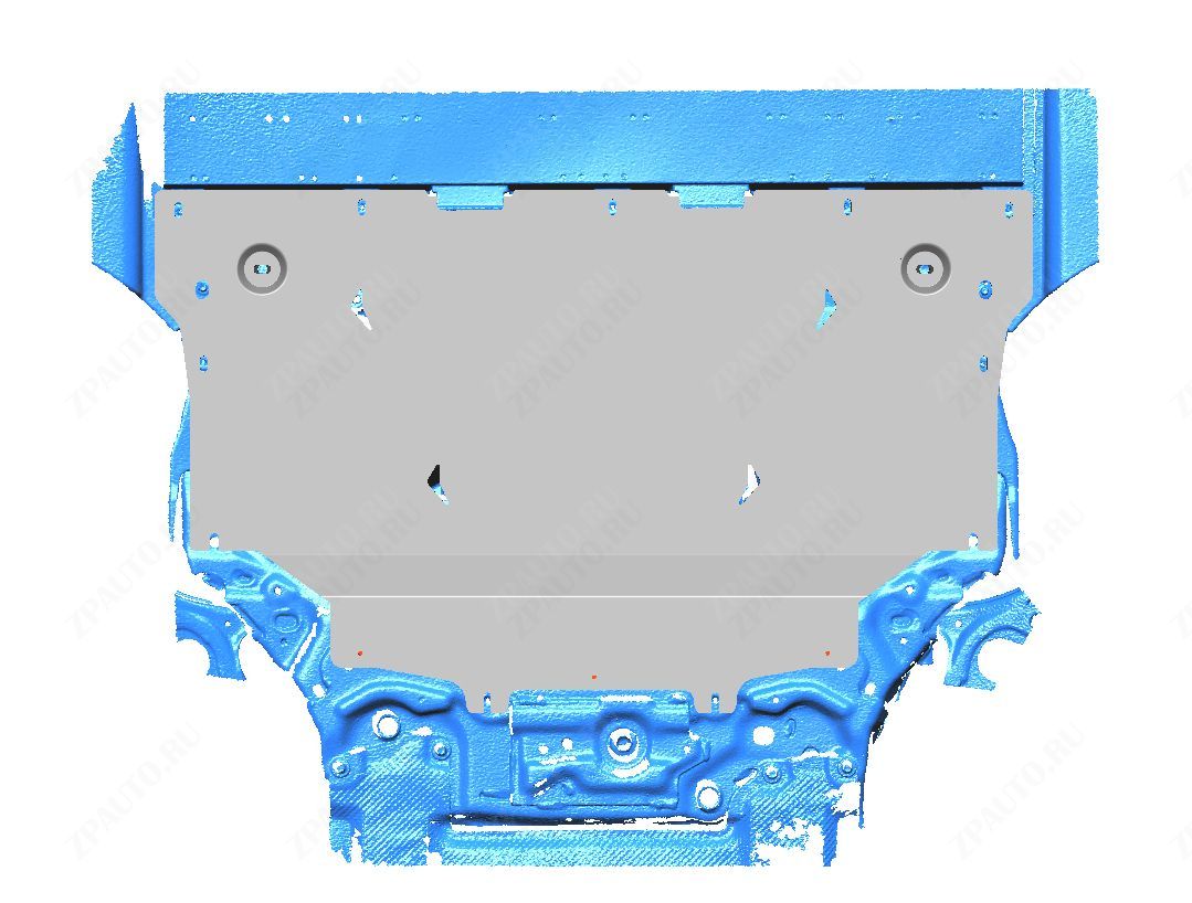 12.11ABC ЗАЩИТА КАРТЕРА ДВИГАТЕЛЯ И КПП MAZDA CX50 V-ВСЕ (2021-) (АЛЮМИНИЙ 4 ММ)