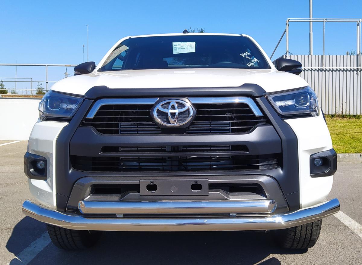 Защита переднего бампера двойная для автомобиля Toyota Hilux арт. THL.20.03