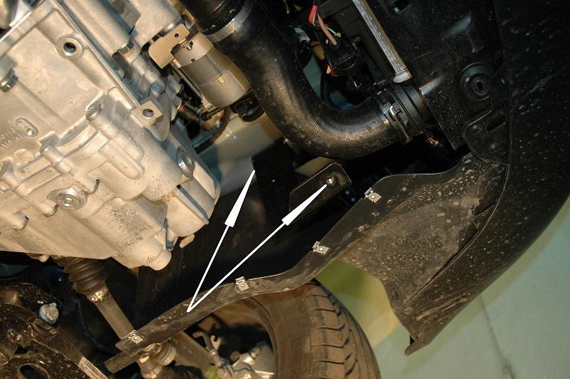 Защита картера и КПП для VOLKSWAGEN Golf VI (для а/м без штатного пред пускового подогревателя) 2008 - 2013, V-1,9TDI; 2,0TDI, Sheriff, сталь 2,0 мм, арт. 26.1885