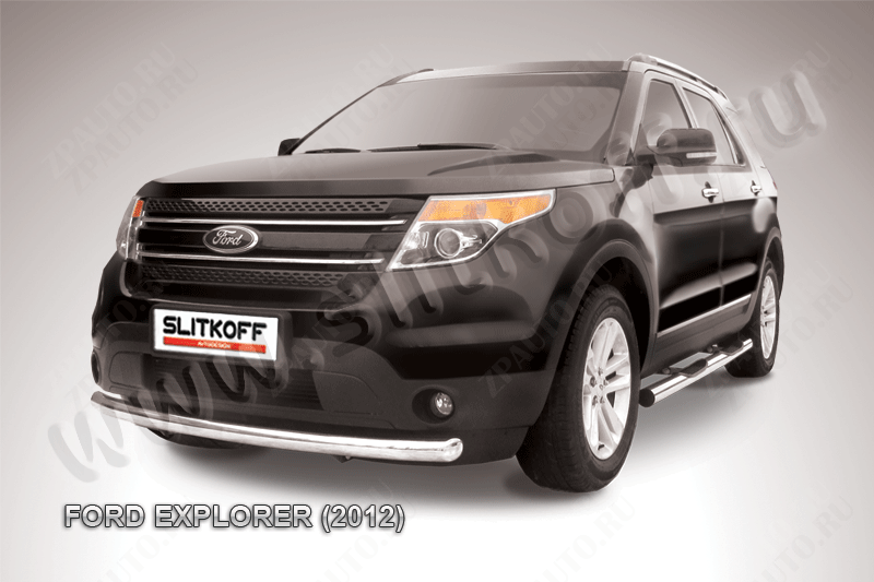 Защита переднего бампера d76 Ford Explorer (2010-2015) , Slitkoff, арт. FEX002