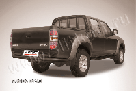 Защита заднего бампера d76 черная Mazda BT-50 (2006-2011) , Slitkoff, арт. MZB014B