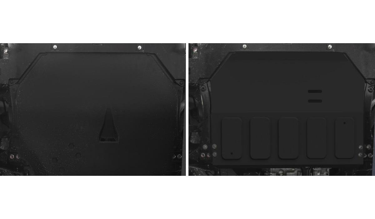 Защита картера и КПП Rival для Mitsubishi Eclipse Cross 2018-2021, сталь 1.8 мм, с крепежом, штампованная, 111.4050.1