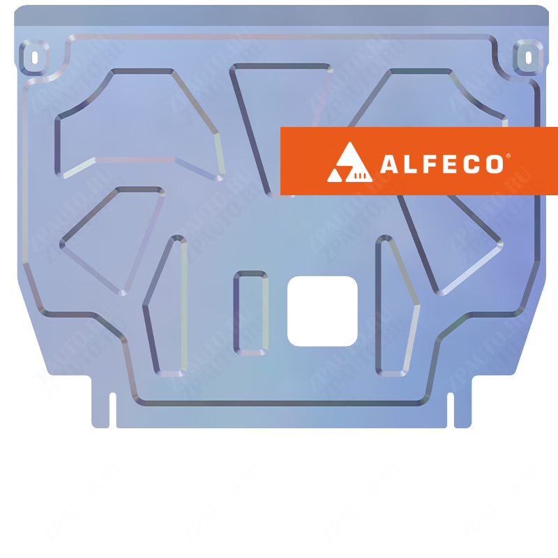 Защита  топливного бака и редуктора заднего моста (2 части) Kia Sorento Prime 2018-2022 V-2,2D , ALFeco, алюминий 4мм, арт. ALF1138al-1