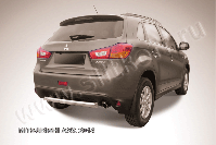 Защита заднего бампера d76 короткая Mitsubishi ASX (2012-2016) , Slitkoff, арт. MAS14-013
