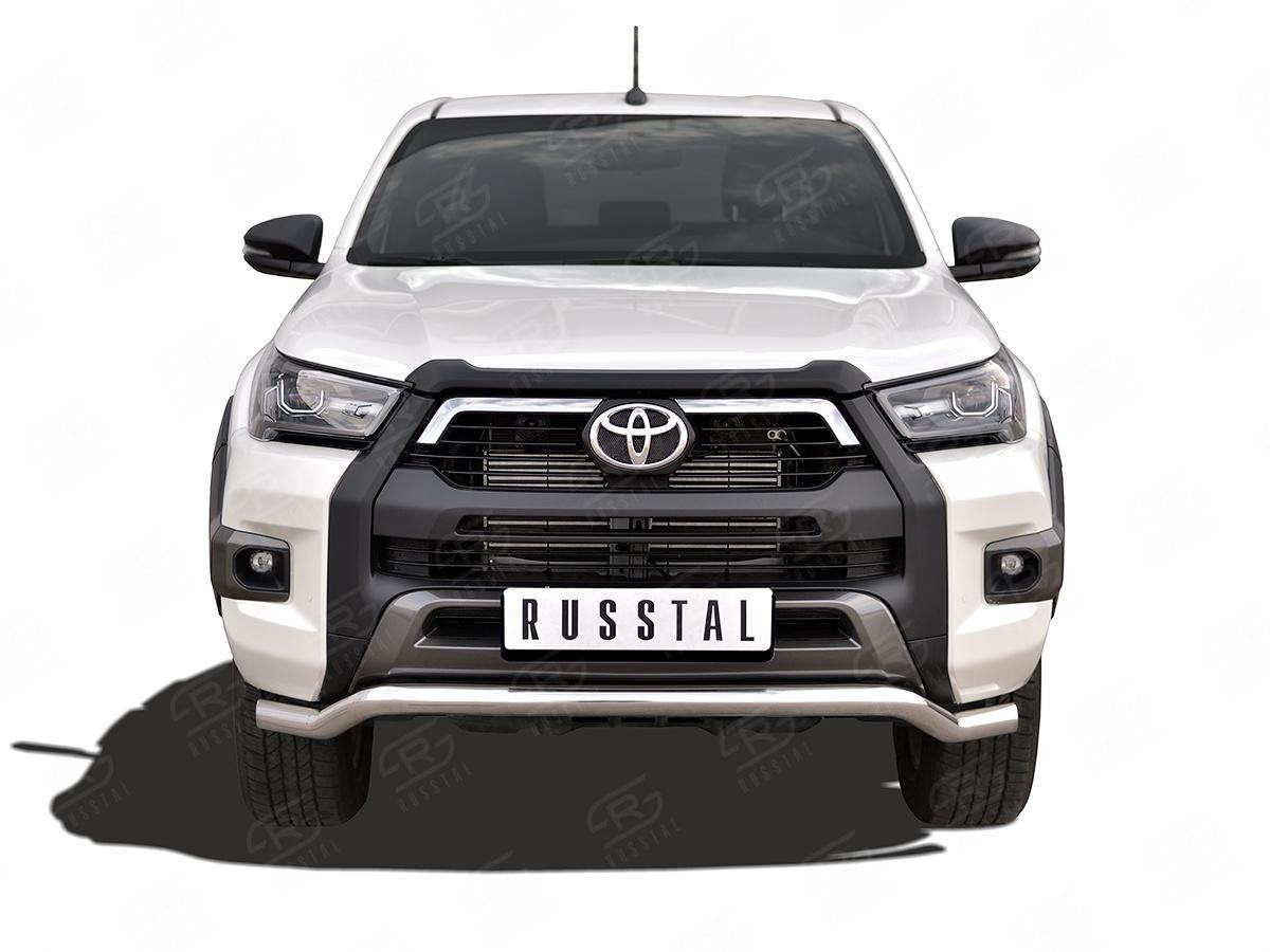 TOYOTA HILUX BLACK ONYX 2020- Защита переднего бампера d57 волна THBOZ-003507