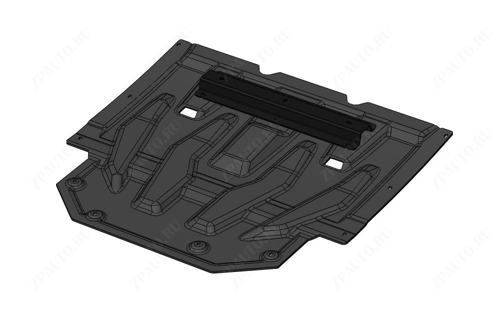 51.02k  ЗАЩИТА КАРТЕРА ДВИГАТЕЛЯ И КПП GAC GS3 (2024-)(Композит 6 мм)