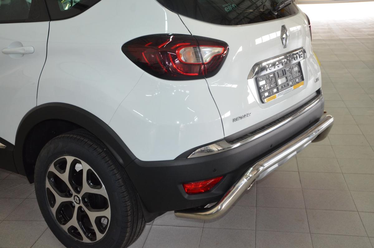 Защита заднего бампера скоба для автомобиля RENAULT Kaptur 2017, Россия RK.17.23