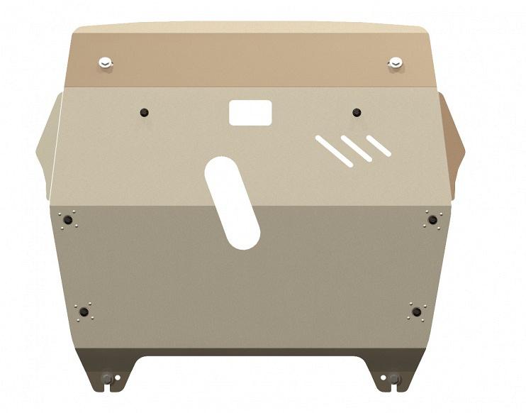 Алюминиевая защита картера и КПП на Toyota Highlander, алюминий 5 мм, Sheriff (Шериф) 24.1294