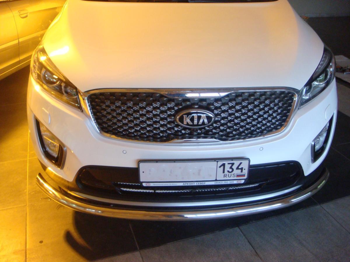 Защита переднего бампера  для автомобиля KIA Sorento 2015. KSR.15.02, Россия