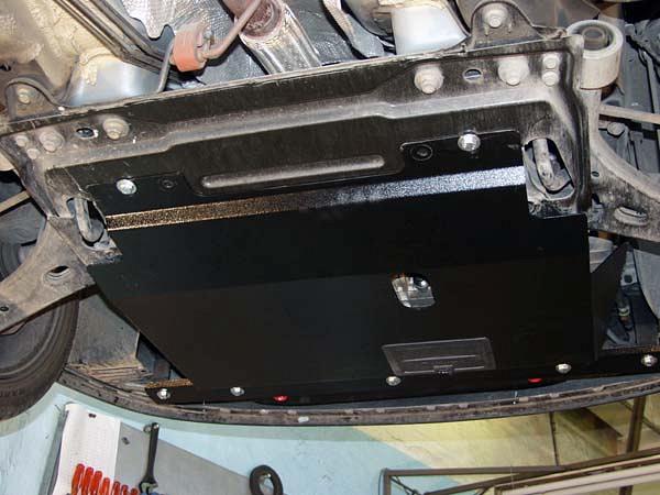 Защита картера и КПП для MAZDA Verisa  2004 - 2015, V-1,3; 1,4; 1,6, Sheriff, сталь 2,0 мм, арт. 12.0961