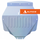 Защита  картера и КПП Honda  Pilot III 2016-2022 V-all , ALFeco, алюминий 4мм, арт. ALF5101al-1