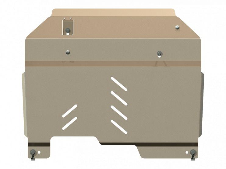 Алюминиевая защита картера и КПП на Opel Antara, алюминий 5 мм, Sheriff (Шериф) 16.1074