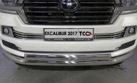Решетка радиатора 16 мм для автомобиля Toyota Land Cruiser 200 EXCALIBUR 2017-, TCC Тюнинг TOYLC200EXCAL17-23