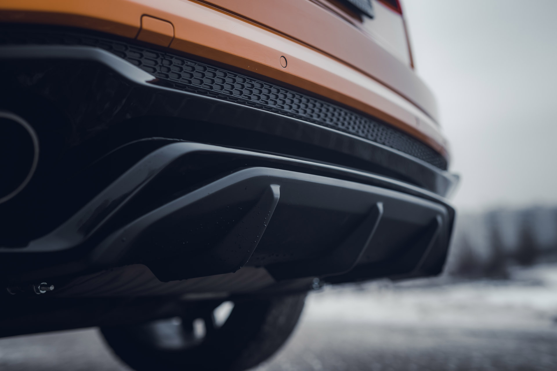 Облицовка заднего бампера в сборе Audi Q8, дизель 2018-2023, MTR, арт. MTR-4M80-190483