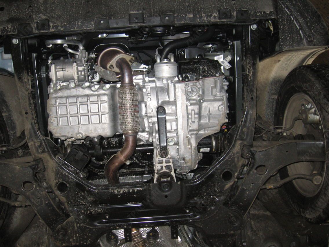 29.3342 Защита картера и КПП Ssang Yong Tivoli V-1,6 АТ 2 wd (2015-) (AL 4 мм)