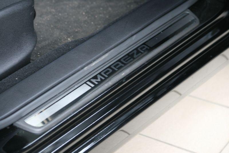 Накладки на внутренние пороги с логотипом на пластик для Subaru Impreza 4D/5D 2008, Союз-96 SUIM.31.3106