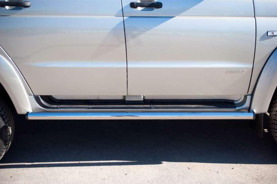 Пороги труба d57 вариант 2 для UAZ Patriot, Slitkoff UPT-0005042