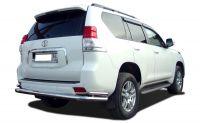 Защита заднего бампера угловая большая d76/42 для Toyota Land Cruiser Prado 150 2014, TLCP150.14.21, Россия