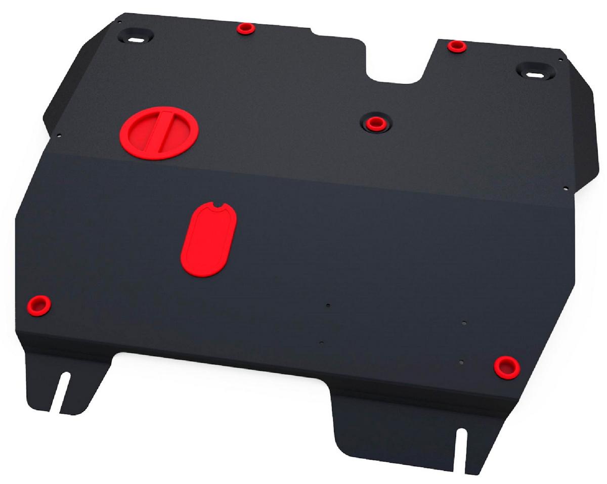 Защита картера и КПП АвтоБроня для Volvo S40 I (V - 1.8) АКПП 1995-2000, сталь 1.8 мм, с крепежом, 111.05909.1