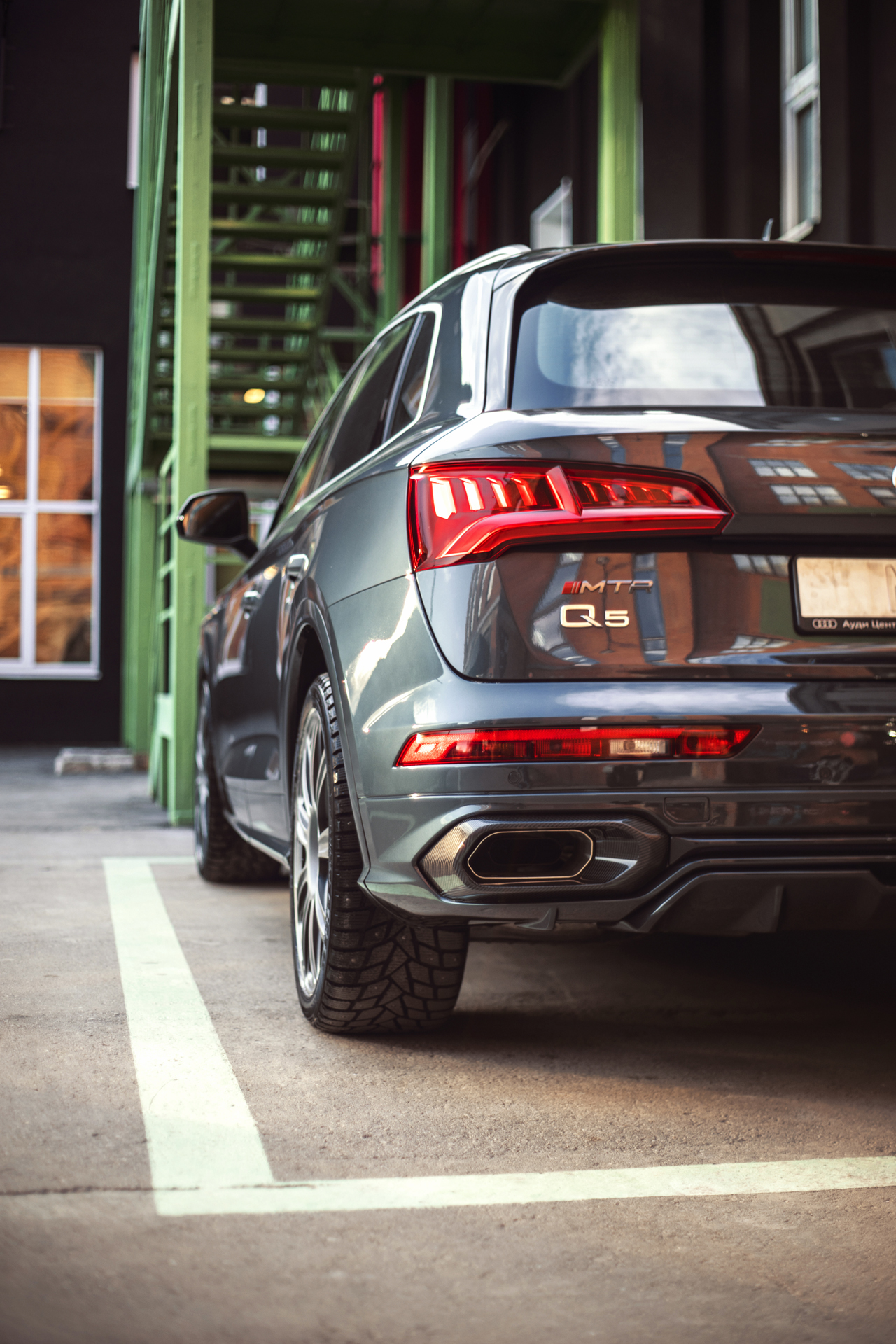 Облицовка переднего бампера в сборе для Audi Q5 S-line 2017-2020, MTR, арт. MTR-FY-180242