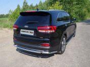 Защита задняя (уголки) 60,3 мм для автомобиля Kia Sorento Prime 2015-2018, TCC Тюнинг KIASOR15-20